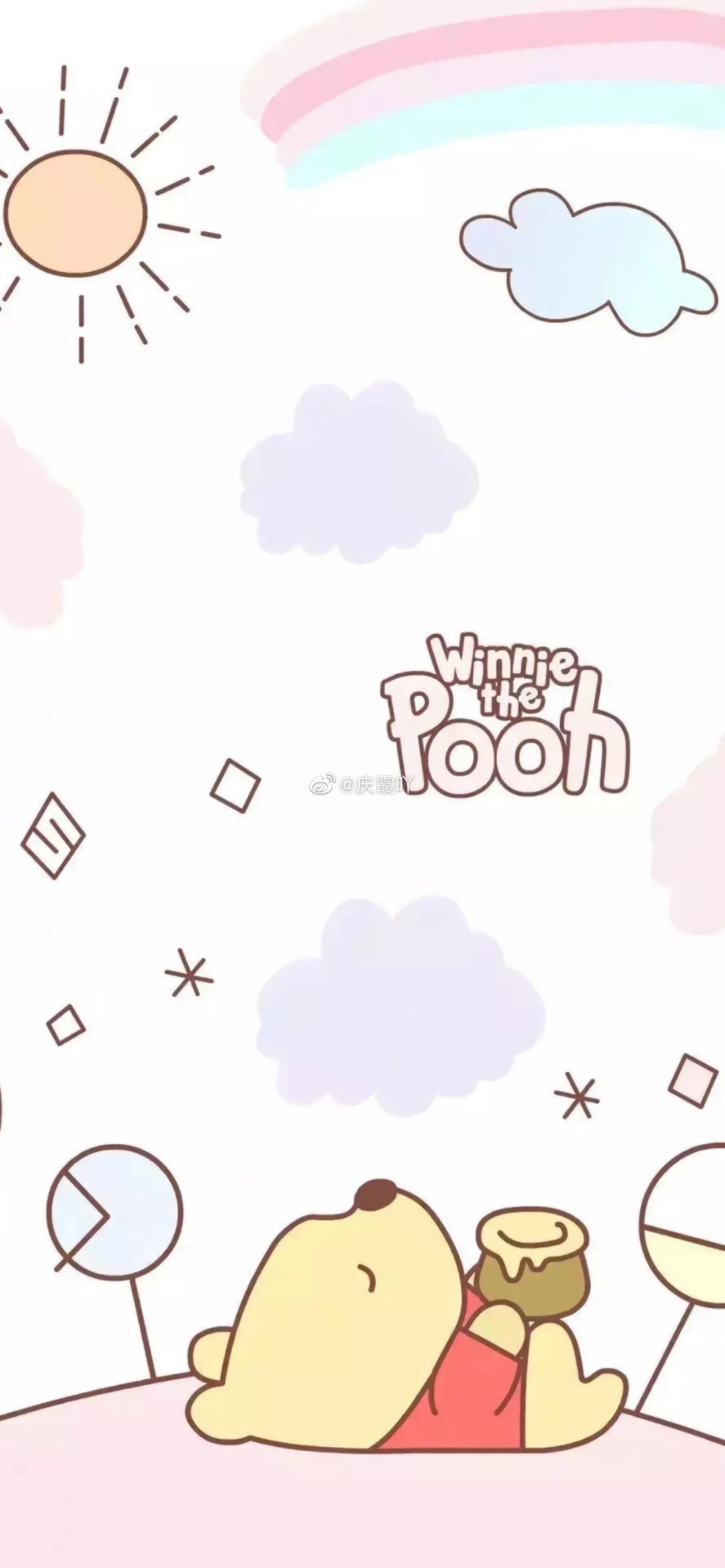 无水印iphone可爱壁纸🌸🍀🌺...-我爱看围脖, image size:1080x2337